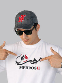 Mehrosh White Graphic Tee – Signature Edition 2