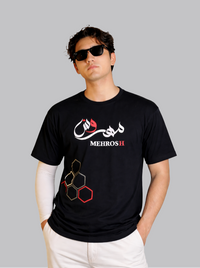 Mehrosh Black Graphic Tee – Signature Edition 2