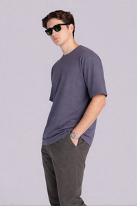 Mehrosh Essential Gray  Relaxed Fit Tee 2