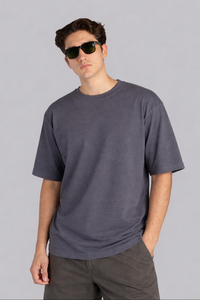 Mehrosh Essential Gray  Relaxed Fit Tee 1